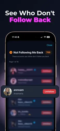 Follower Count Tracker App