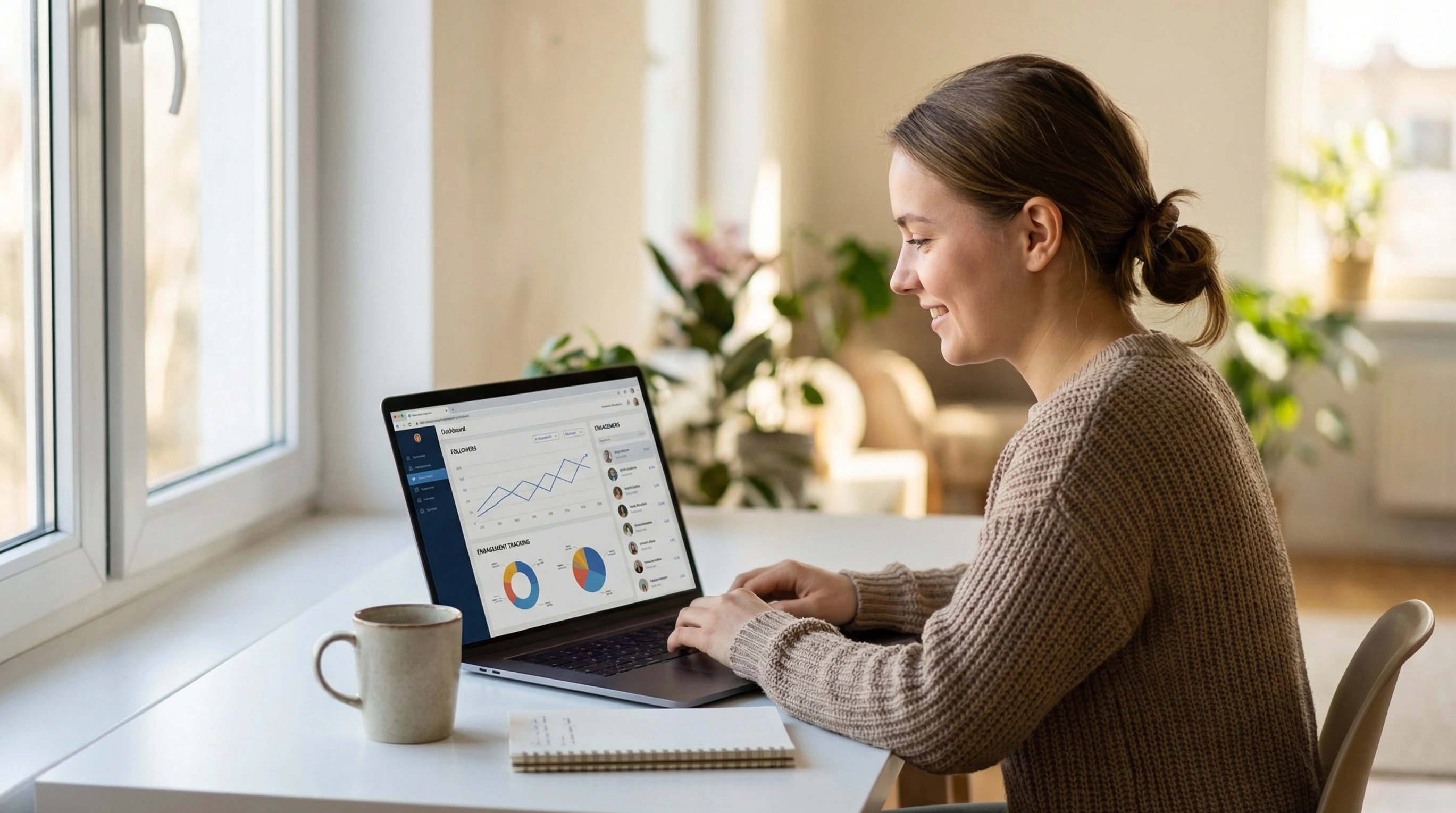 Reviewing Instagram follower insights and engagement tracking on an Instagram follower viewer tool