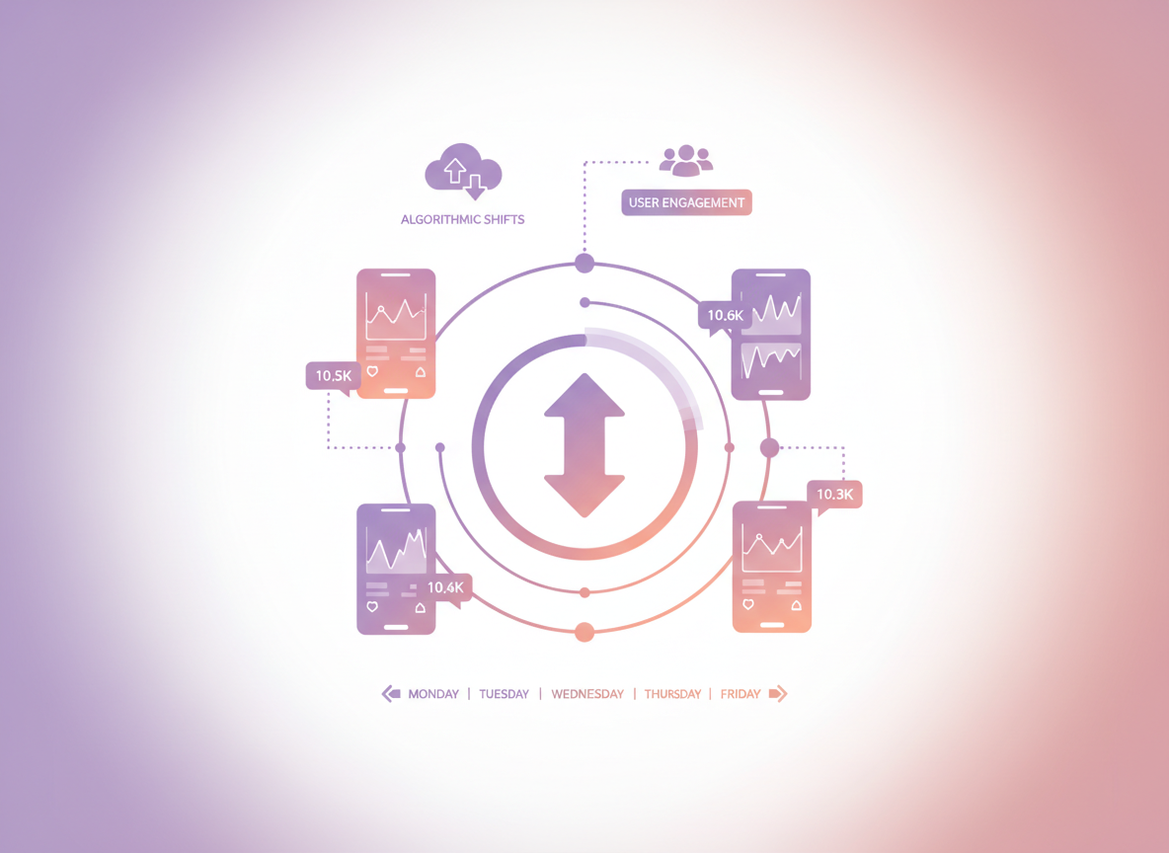 Why Your Instagram Follower Count Fluctuates: Clean infographic about instagram follower count keeps changing