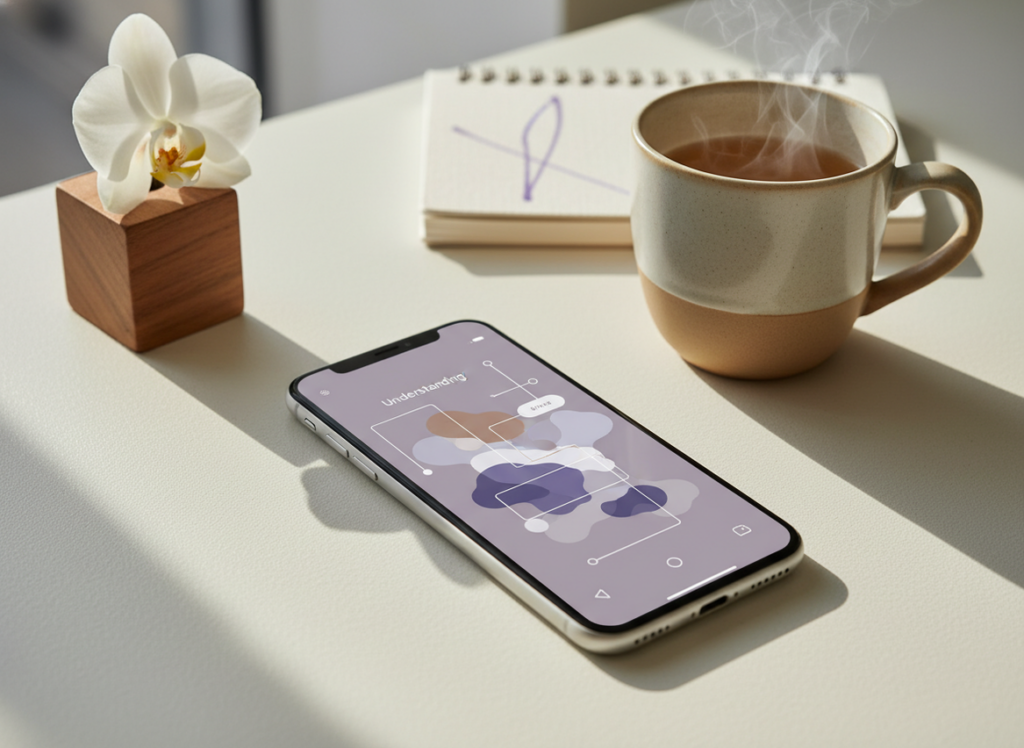 Why Follower-Following Ratio Matters for Growth: Professional editorial photography, modern smartphone with clean abstract...